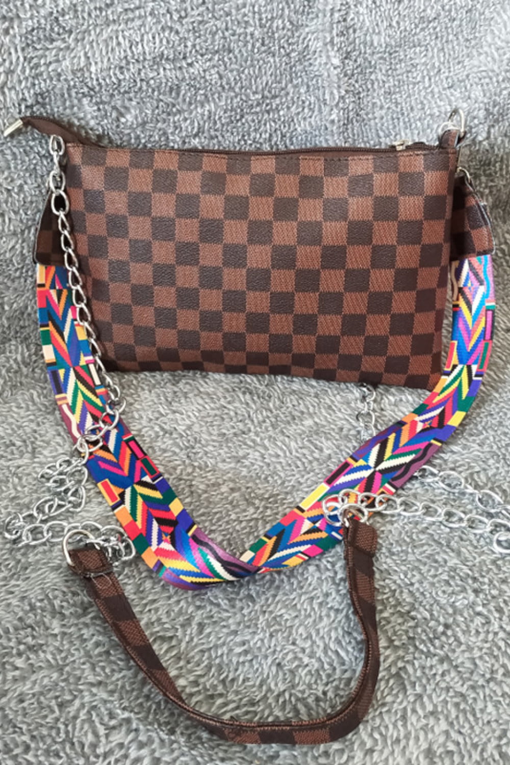 Baeful PU Leather Studded Shoulder Bag