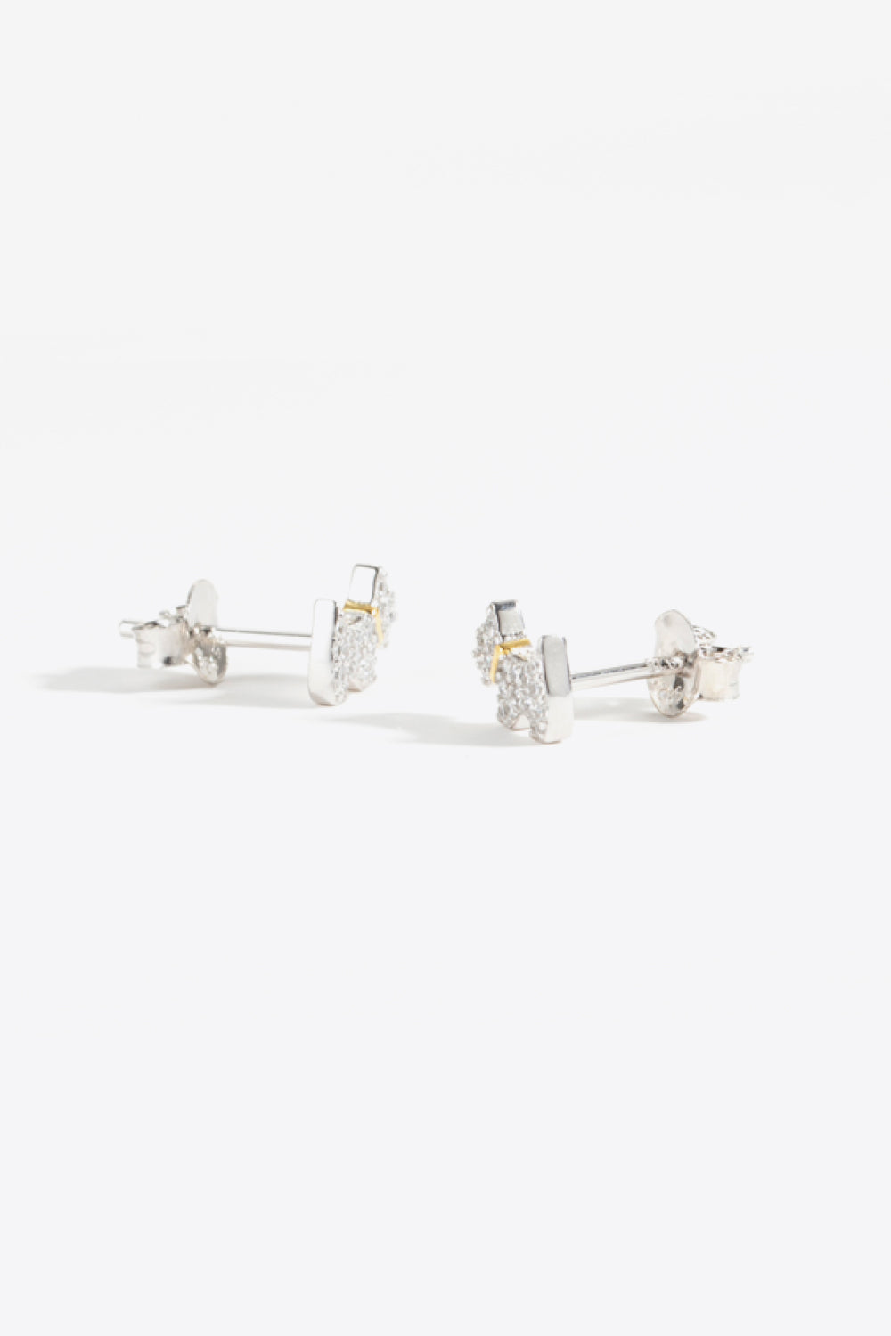 Puppy Zircon 925 Sterling Silver Stud Earrings